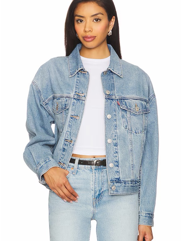 Levi's Classic Denim Trucker Jacket Light Wash Size L